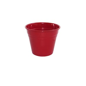 Vaso de Alumínio G 12x16cm Vermelho Home collection