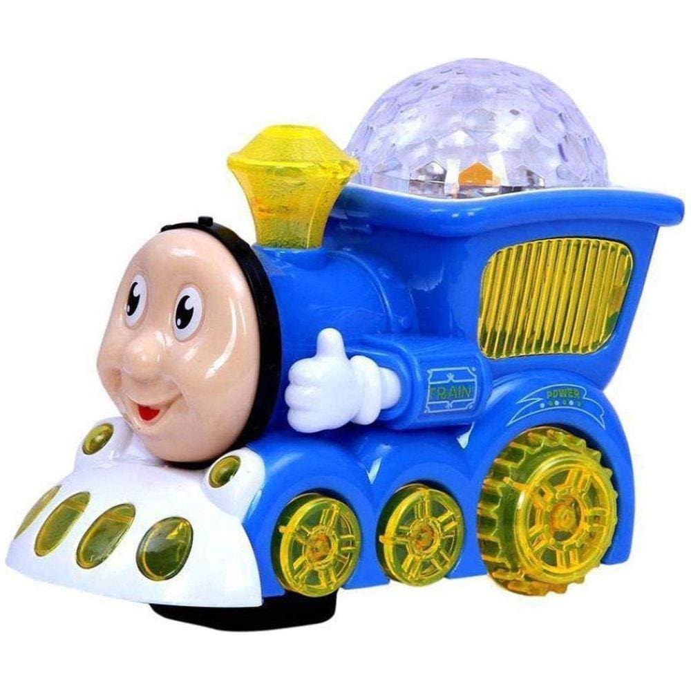 Brinquedo Trezinho Som Globo De Luz Bate E Volta - Azul