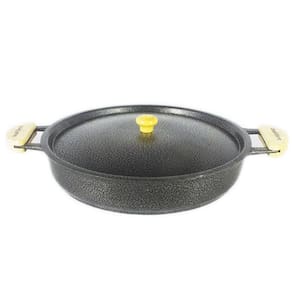Frigideira Alumínio Fundido Craqueada Alça Meia Lua 26cm