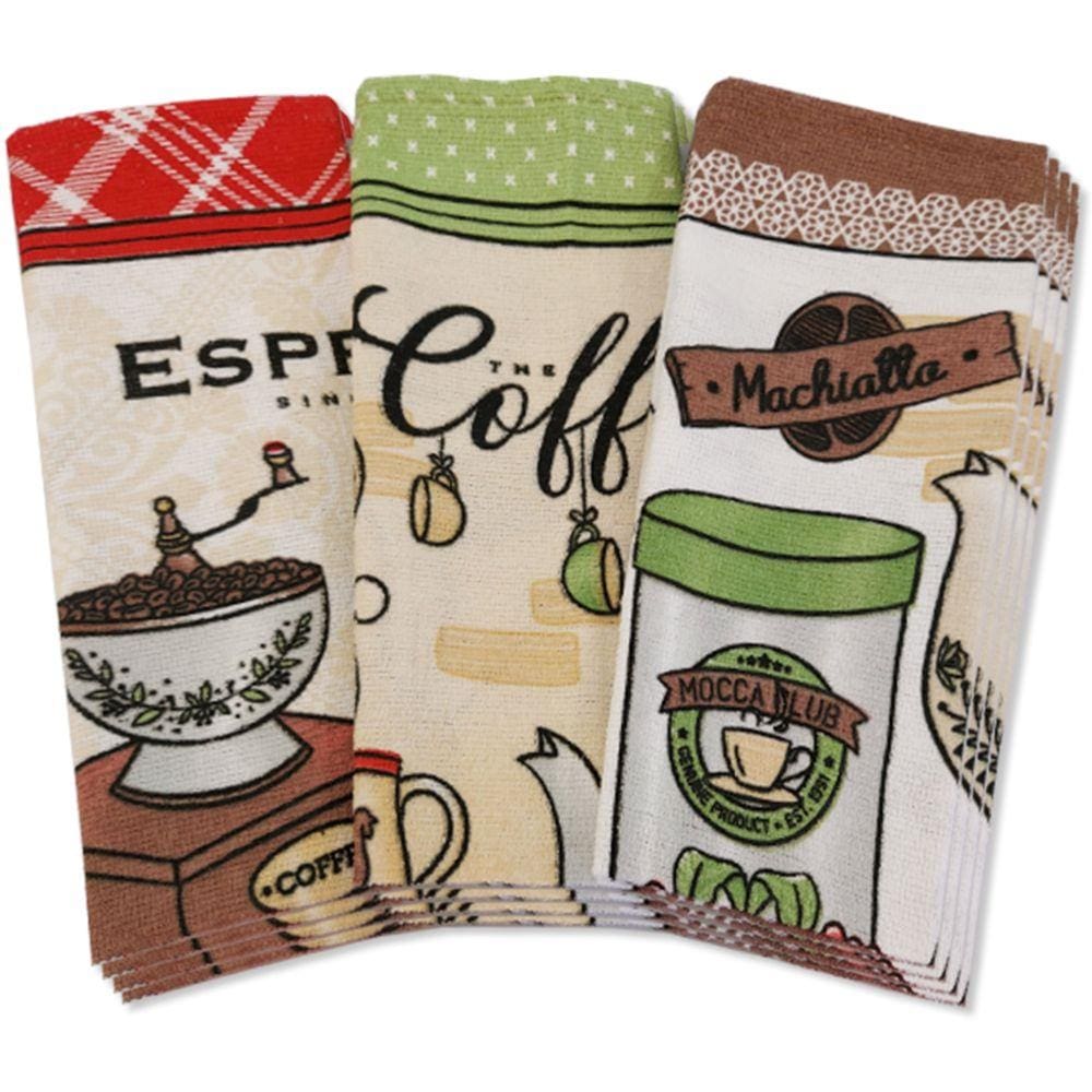 Kit 12 Pano Prato Guardanapo Copa Cozinha Felpudo 100% Algodão 45X65cm Dohler - Emcompre