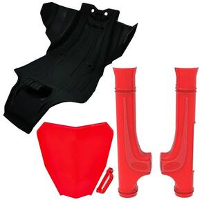 Kit Protetores Anker De Motor e Bengalas Honda Number Plate Biker Crf 250f