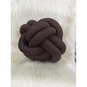 Almofada Nó Escandinavo Nozinho Decorativo Tabaco