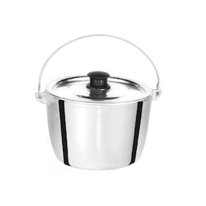 Caldeirão de Alumínio Polido Alça Galvanizada 12cm