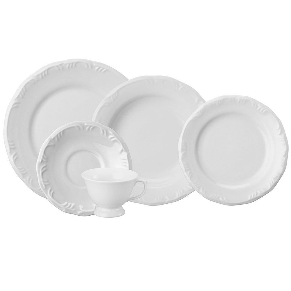 Aparelho Jantar e Chá Porcelana Schmidt 30 Peças - Dec. Jerico