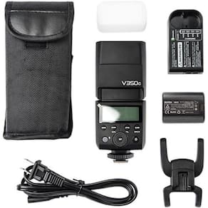 Flash Godox Mini Ving 350 Para Canon - Com Bateria Extra