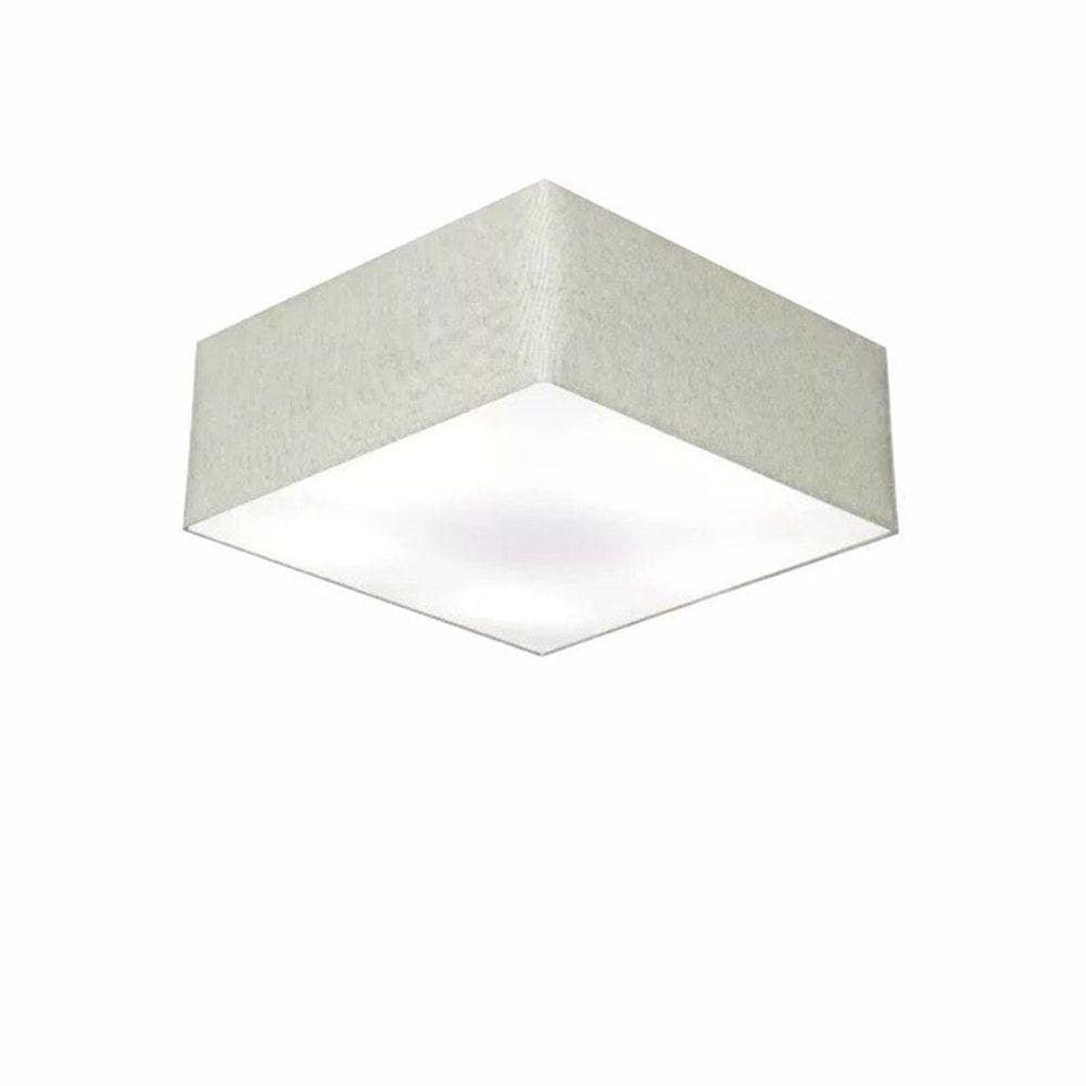 Plafon Quadrado Md-3001 35X35Cm Cinza - Bivolt