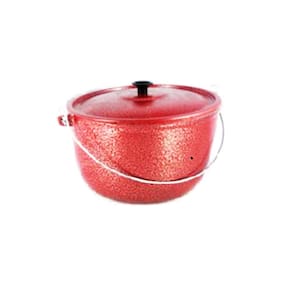 Caldeirão Alumínio Fundido Craqueado Alça Galvanizada 16cm