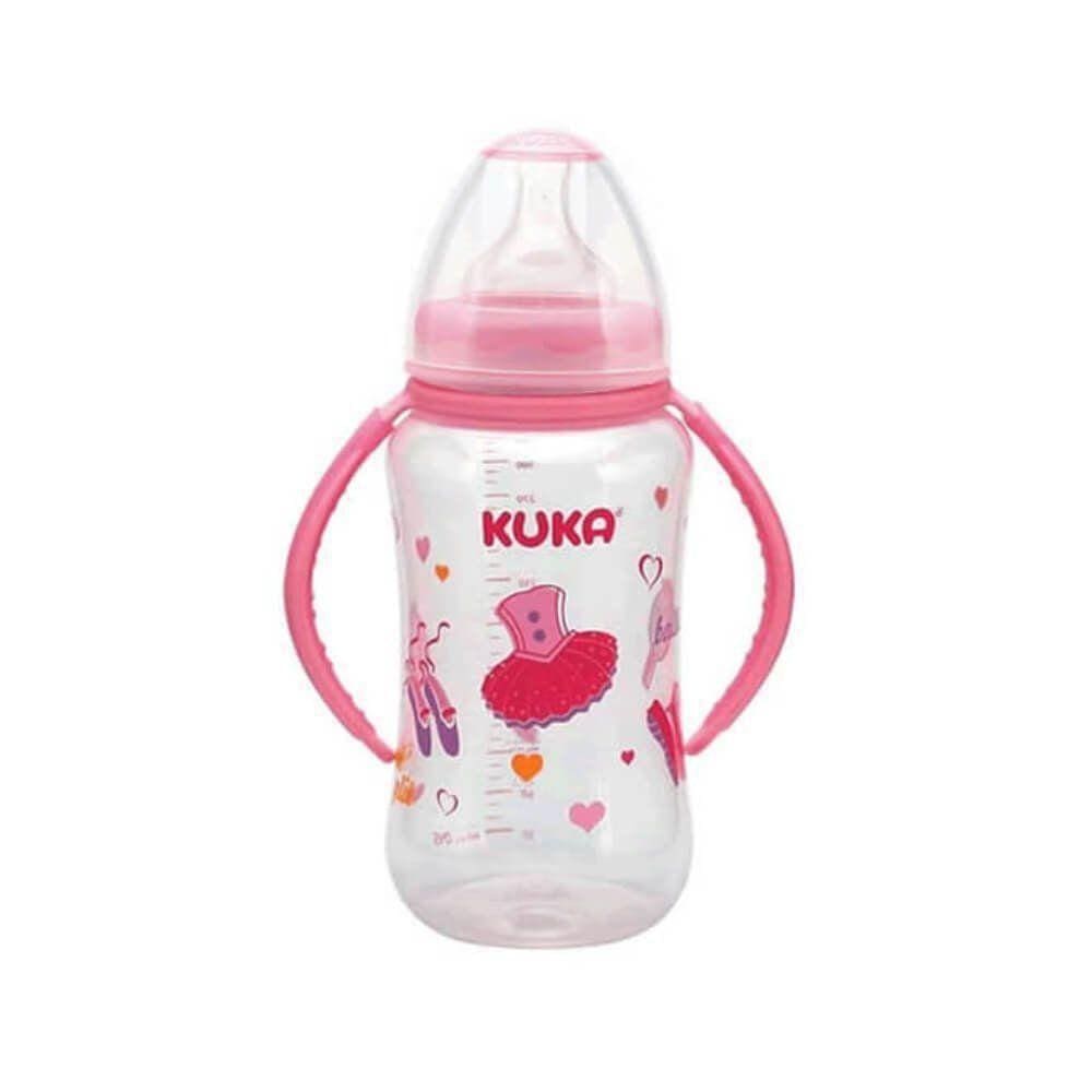 Kuka 1572 Mamadeira Natural Big Alça Rosa 330Ml