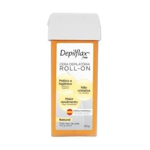Depilflax Natural Cera Depilatória Rollon 100G