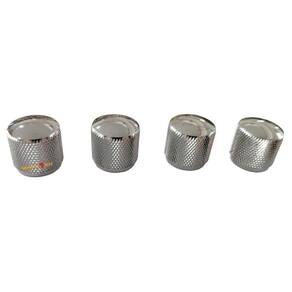 Conjunto 4 Knobs De Metal Cromado Guitarra / Baixo - Andaluz
