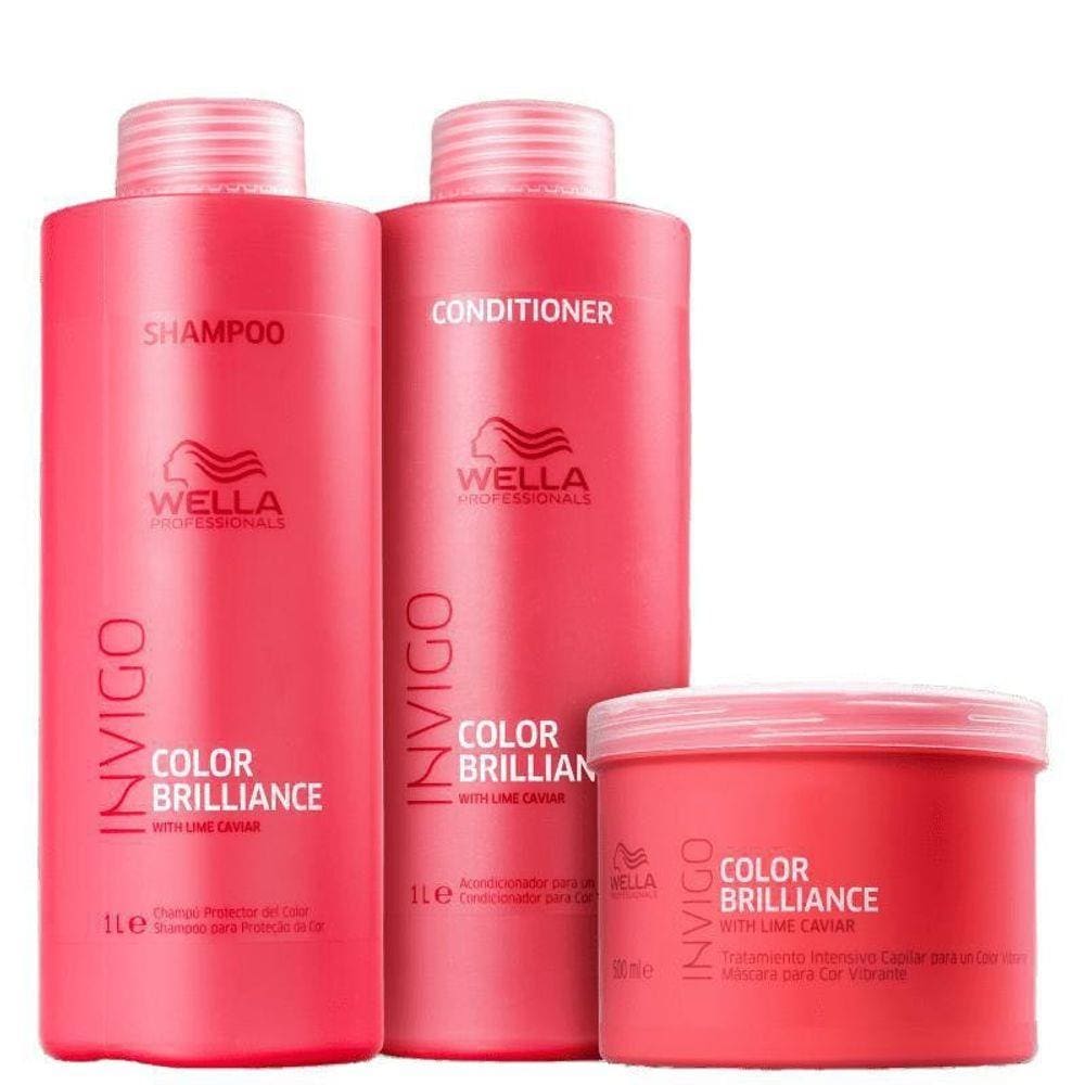 Kit Wella Color Brillance Shampoo Condicionador 1 Litro | Casas Bahia