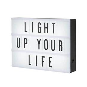Luminária Led Light Box A4 + 96 Letras Números Ícones