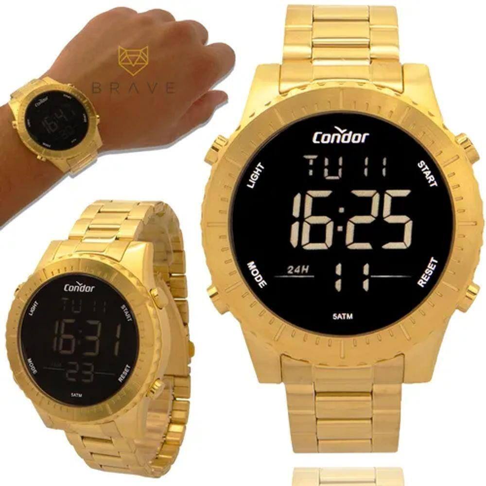 Relógio Masculino Dourado Condor Ouro 18k | Casas Bahia