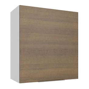 Armário Aéreo Stella 1 Porta Branco/rustic Madesa