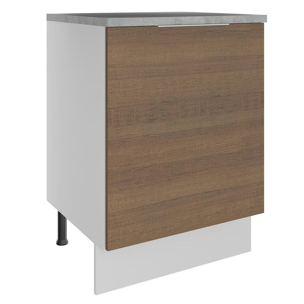 Balcão Stella 1 Porta Branco/rustic Madesa