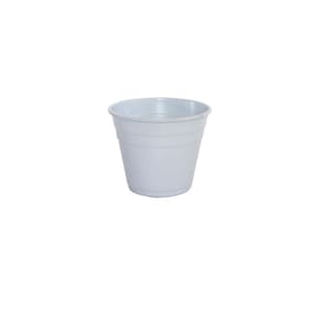 Vaso Aluminio P 11x9cm Branco Alumínios Vulcão
