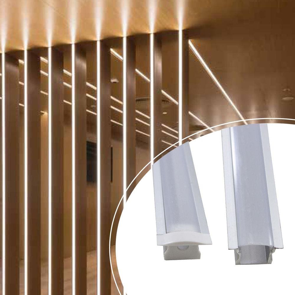 1 metro de Perfil Embutir em móveis 16mm em Alumínio para Fita Led St1292