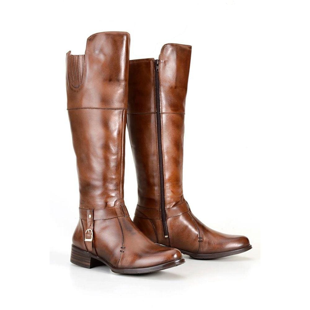 Bota Country Texana Montaria Salto Baixo Cano Longo Capelli