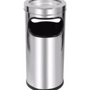 Cinzeiro Com Lixeira Para Condomínios E Empresas - Aço Inox