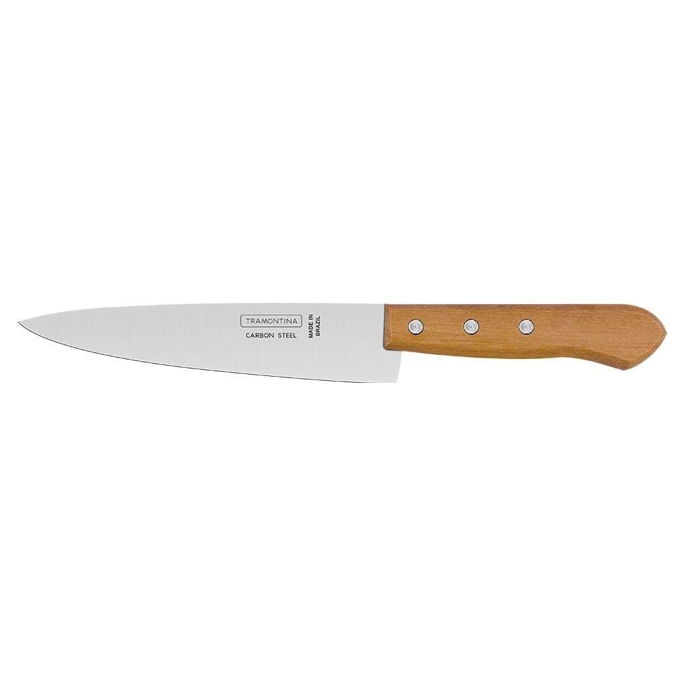 Faca Peixeira 8” Aço Carbono Cabo Madeira 12 Peças - Tramontina