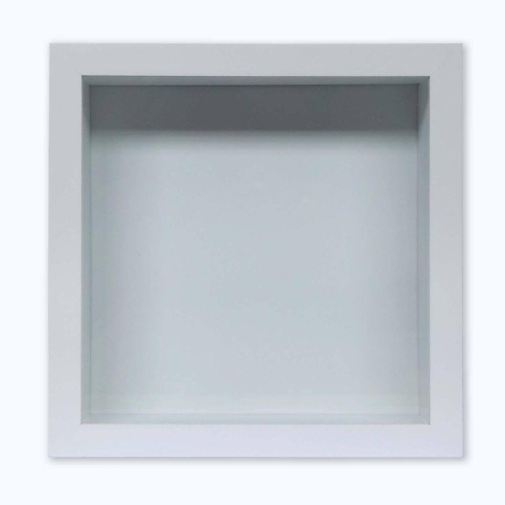 Moldura Caixa Alta 25X25Cm Branco Com Profundidade 5,3 Cm