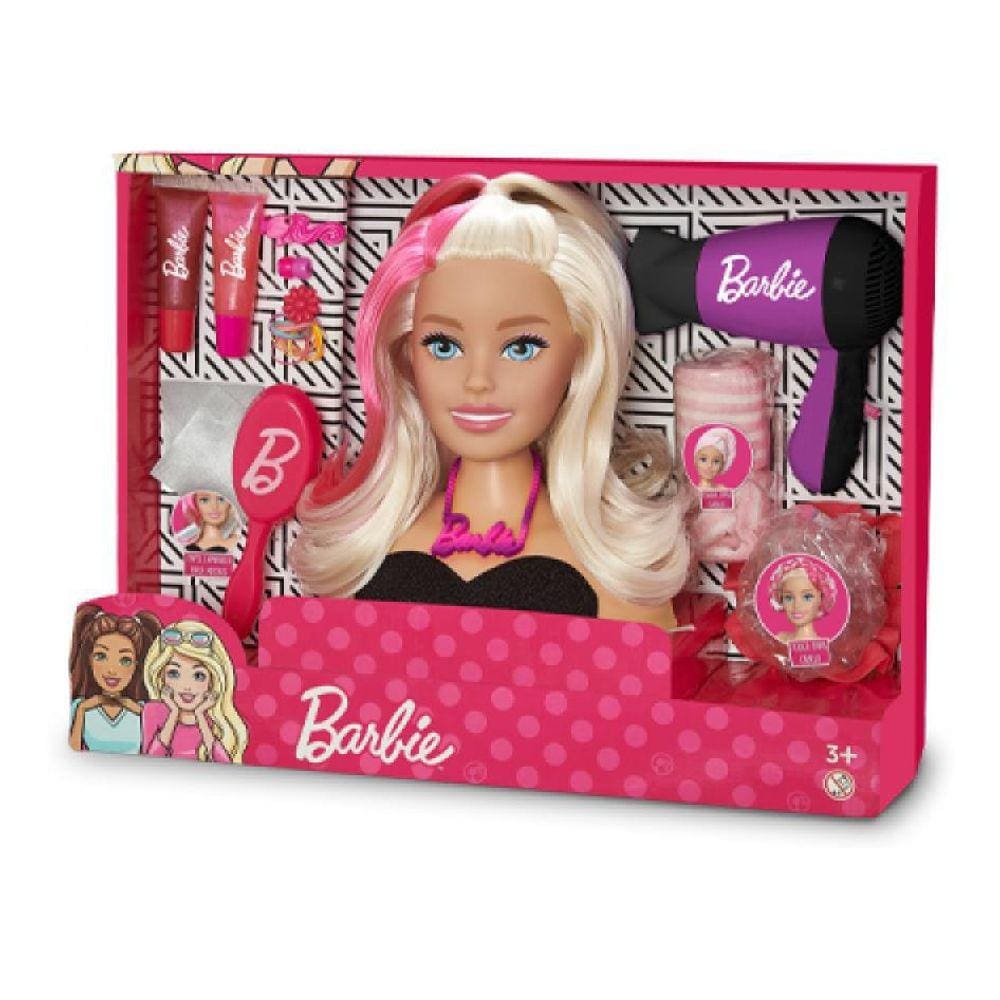 Boneca Barbie Busto Pentear Maquiar Maquiagem Mattel