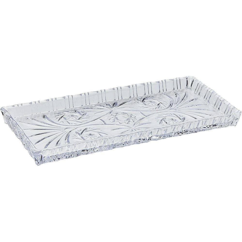 Travessa De Cristal De Chumbo Dragon 34X15x2,5Cm