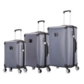Conjunto malas de viagem Madri P, M e G Swiss Move Cinza