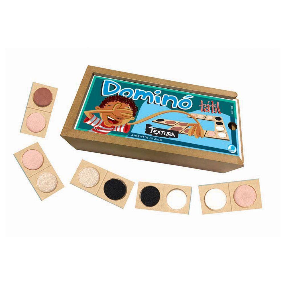 Jogo de domino infantil tatil textura simque