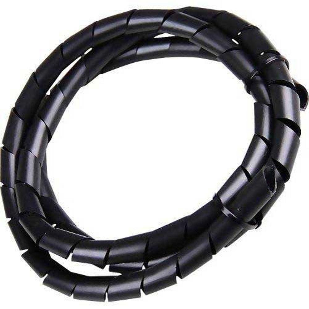 Espiral Organizador De Cabos Preto 3/4”X2m