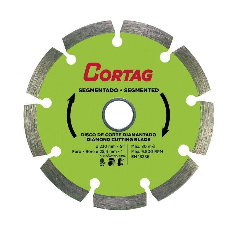 Disco De Corte Diamantado Segmentado 230Mm Cortag