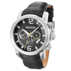 Relógio Magnum Sports MA33308G Chronograph Pulseira Borracha Preta