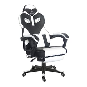 Cadeira gamer com apoio de pés Tanker Healer Branca