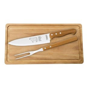 Kit Churrasco Tramontina 3 Peças 22399076 Madeira Natural