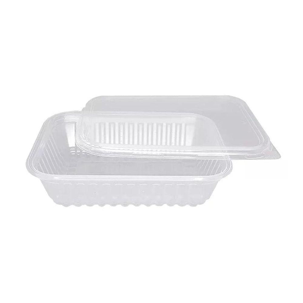 Pote Retangular Com Tampa 350Ml Pacote Com 24 Prafesta