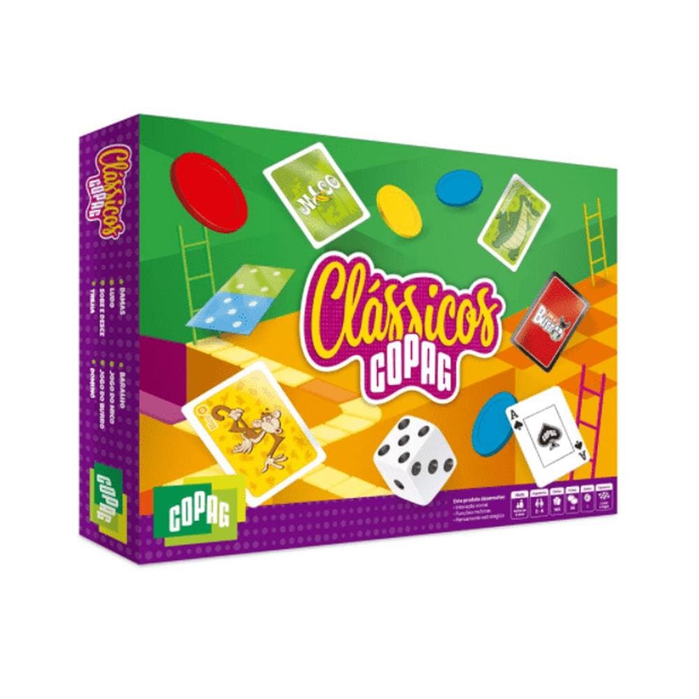 Kit Com 8 Jogos Clássicos Copag