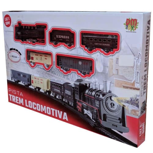 Ferrorama Locomotiva Trem Infantil De Brinquedo Pilhas