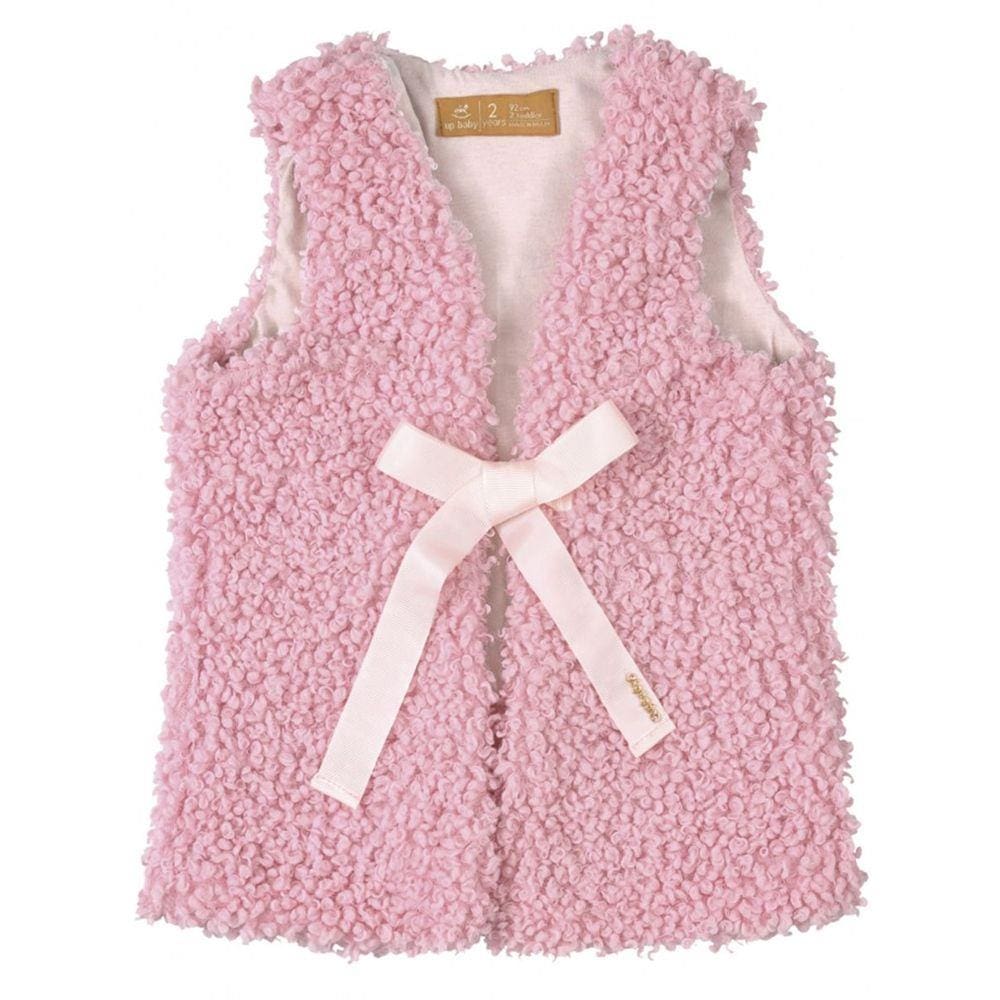 Colete Infantil em Pelo Rosa Up Baby