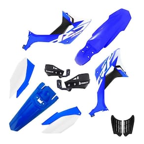 Kit Plástico Biker Evo Crf 250f Com Adesivos + Protetor De Mão Biker