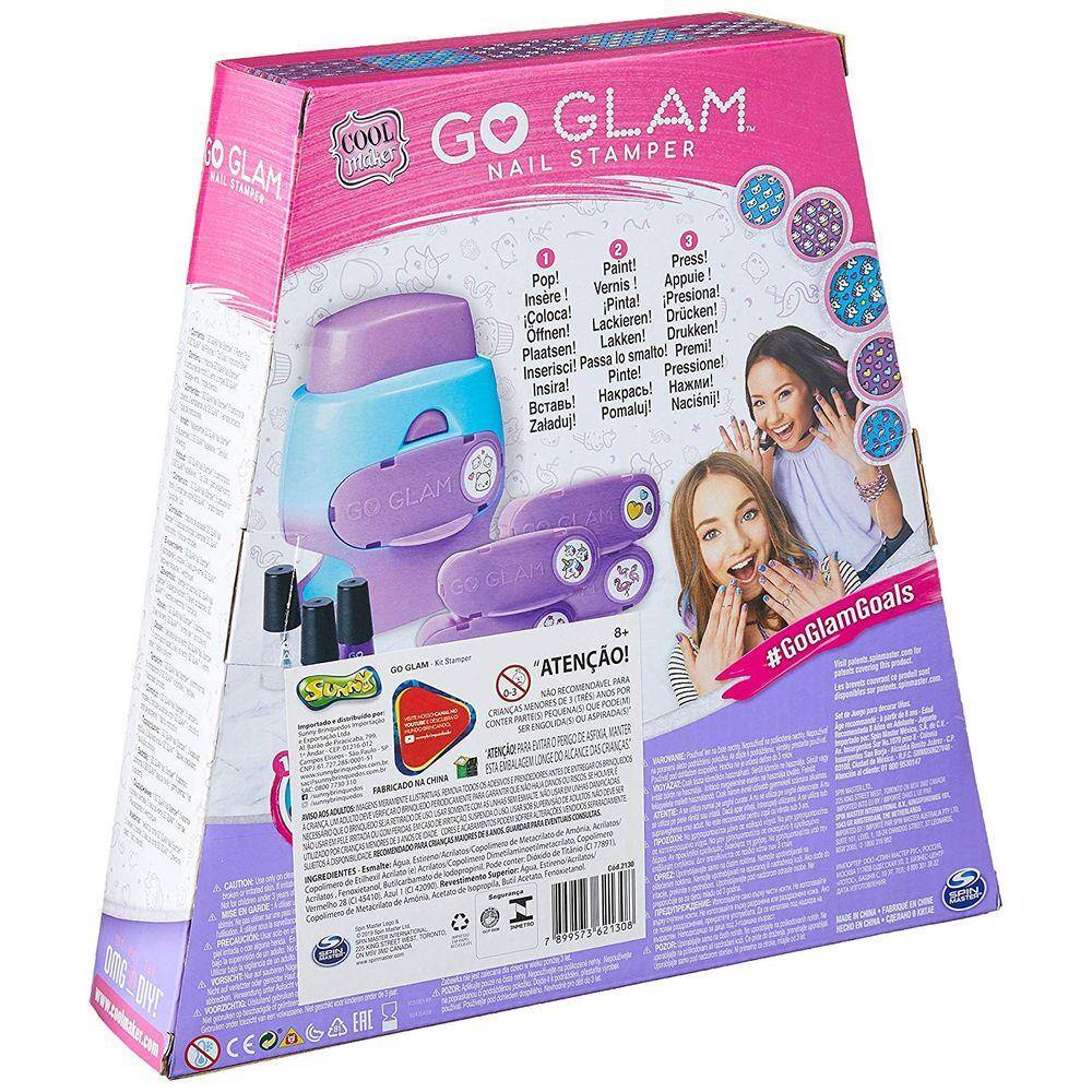 Kit de Pintar e Decorar Unhas - Go Glam Fashion Pack Rosa 2132