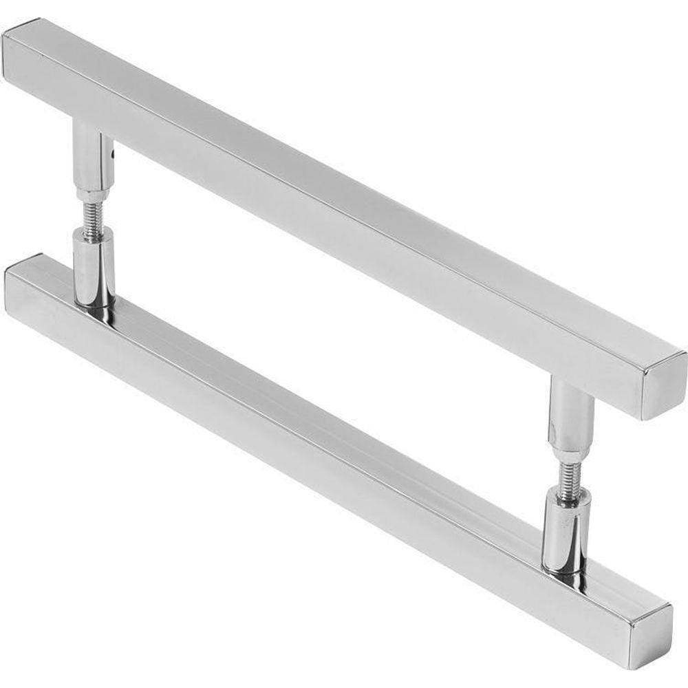 Puxador Quadrado Para Porta Polido Ou Escovado - 80Cm