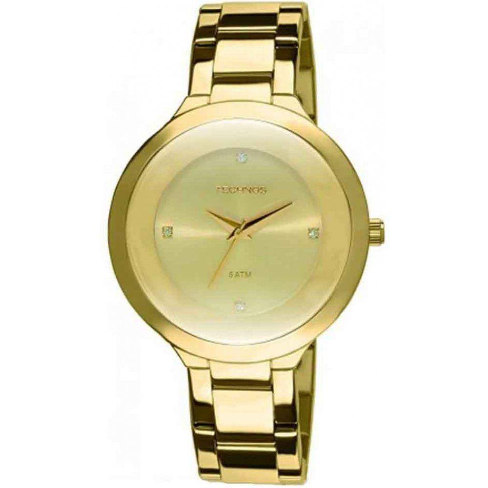 Relogio feminino technos s t moritz 2035iia 4x 38mm aco dourado | Casas  Bahia
