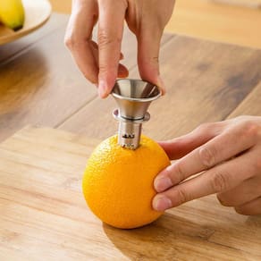 Espremedor Extrator de Suco de Limão e Laranja, tubular em inox - Espremedor de Limão