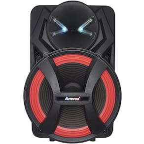 Caixa Som Amplificada Portátil Bluetooth 1100W Rms Falante 18 Usb Bateria Tws Amvox ACA1100 Dezoitão