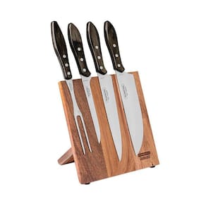 Kit Churrasco 5 Peças Tramontina 21198981 Suporte Magnético Marrom
