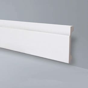 Rodapé GART de Poliestireno GB20 18mmx20cm Metro Linear - caixa com 2,44 Unidade - Branco
