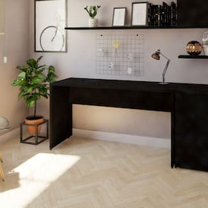 Mesa Reta Corp 25mm 120 cm Bramov Móveis Preto