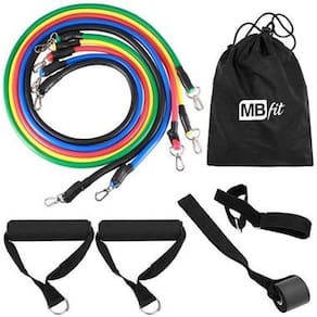 Kit 05 Elásticos Extensor Tube Exercício Funcional Academia