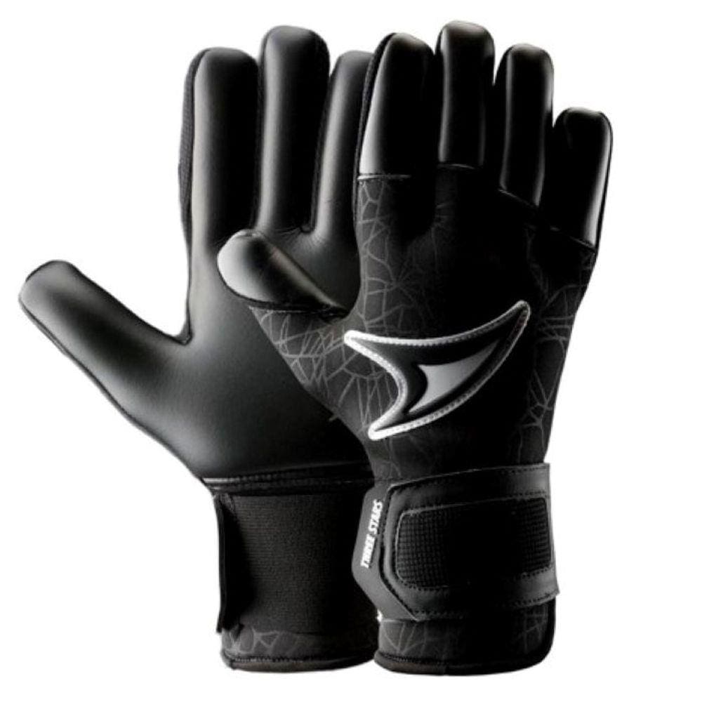 Luva de Goleiro Profissional Three Stars Touch - Preta