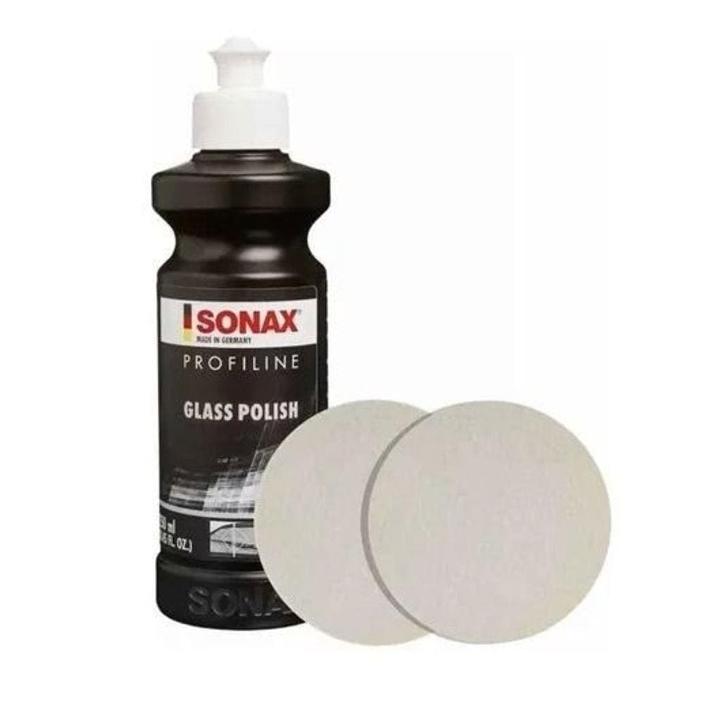 Kit Polimento De Vidros Sonax Glass Polis C/ Óxido De Cério